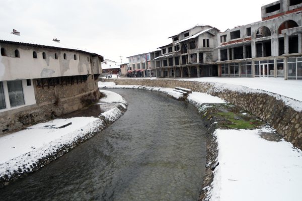 Existing structures - Old bazaar - along riverbank