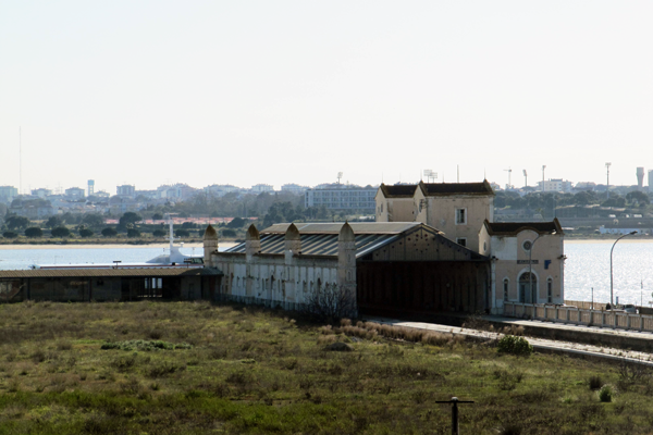 Former transport interchange and Seixal (background) / © 